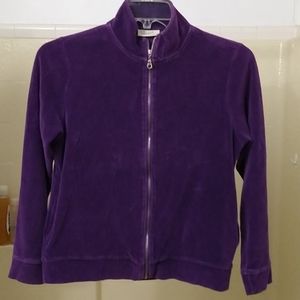 Purple hooded jacket, size S